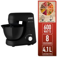 Batedeira Planetria Arno Nova Deluxe 600W com 2 Batedores Preta SX34 220V